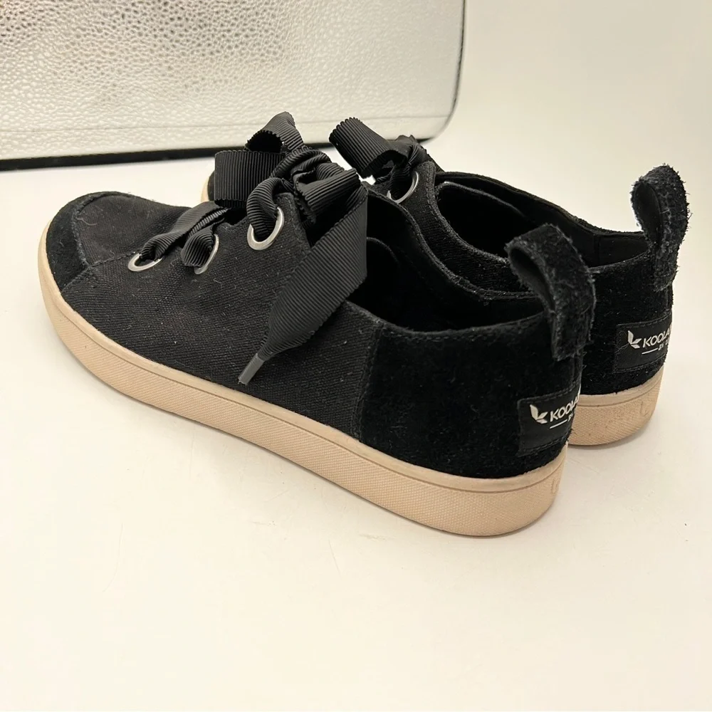 Koolaburra By Ugg Women's Black Penley Shoes Sneaker Size 7.5 Lace Up 1102534 - Picture 2 of 8